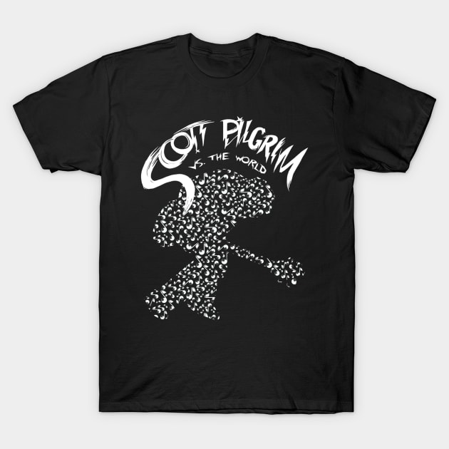 Scott Pilgrim Vs The World | Notes Silhouette T-Shirt by Nonconformist